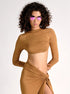 Jersey Shrug brown bronze